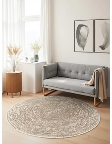 Бежово-кремав кръгъл килим ø 160 cm Gloria Cavallo – Hanse Home
