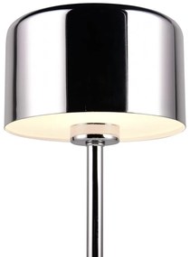 LED настолна лампа с възможност за димиране в лъскаво сребро (височина 30 cm) Jeff - Trio