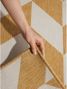 Килим за открито и закрито в цвят жълта охра/кремав 160x230 cm Haringey Terrick – Ted Baker