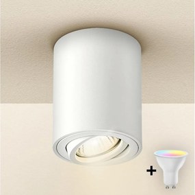 Brilagi - LED RGBW димируемо точково осветително тяло MIA 1xGU10/6W/230V 100x80 mm бяло