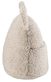 Светлокафява детска възглавница за диван от букле Teddy Pouch – Wigiwama