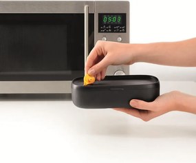 Комплект 2 бр кутии за храна Lekue On The Go 1010220, 500 мл, Херметично затваряне, Отделение за прибори, Клапан за микровълнова, Тюркоаз