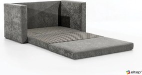 Кафяв шенилов разтегателен диван 132 cm Neva – ELTAP