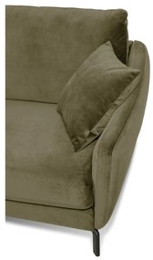 Ъглов диван от зелено кадифе (ляв ъгъл) Magic - Scandic