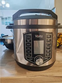 Втора ръка: Мултикукър под налягане и Фритюрник Air Fryer 2в1 Oliver Voltz OV51985G6, 6L, 1500W, 44 функции, 12 програми, Инокс