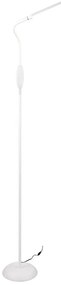 Бяла LED подова лампа (височина 145 cm) Toro - Trio