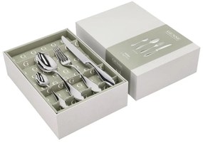 Прибори за хранене от неръждаема стомана в сребрист цвят 16 бр. Indra – Gense