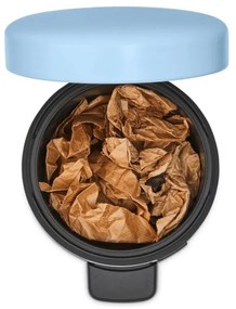 Кош за боклук с педал Brabantia NewIcon 1005524, 3 л, Плавно затваряне, Противоплъзгаща основа, Светлосин