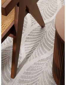 Кръгъл килим за открито и закрито в цвят слонова кост и сиво ø 160 cm Duet Liora – NORTHRUGS