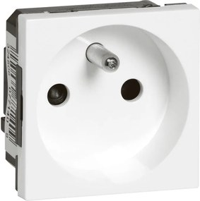 Legrand Контакт ФРЕНСКИ стандарт автоматични клеми 2 мод. цвят бял Mosaic  - 077140