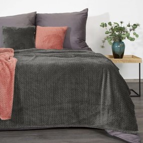 Графитно сиво одеяло за стол Ширина: 170 см | Дължина: 210 см