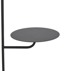 Модерна подова лампа черна с кръгла маса - Ostrich