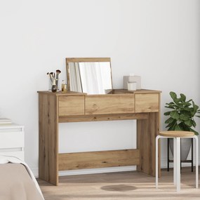 Sonata H Тоалетна маса с огледало Занаятчийски дъб 100x45x76 см