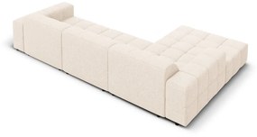 Кремав ъглов диван (ляв ъгъл) Chicago - Cosmopolitan Design