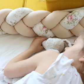 BLOSSOM Плетен обиколник 330 см БЕЖОВИ ЦВЕТЯ