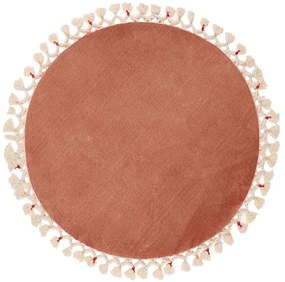 Кафяв килим за баня ø 80 cm Tuft – Foutastic