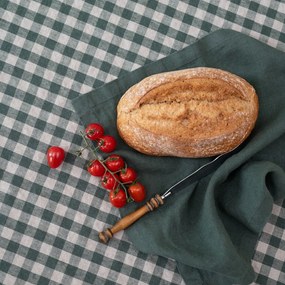 Ленена кърпа за съдове 45x65 cm Forest Green Gingham – Linen Tales