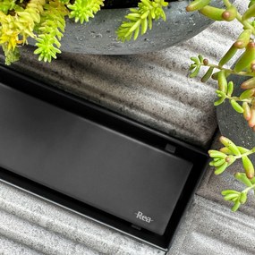 Линеен сифон REA Neox pro Black 80