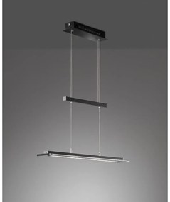 Черно метално LED затъмняващо се висящо осветително тяло Tenso – Fischer &amp; Honsel