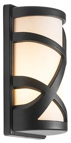 Модерна външна стенна лампа черна IP44 - Suzie