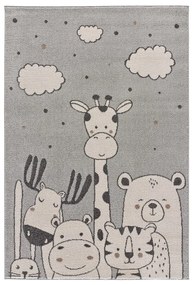 Светлосив детски килим 120x170 cm Beats - Universal