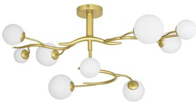 Brilagi - LED Полилей за повърхностен монтаж MISTEL 9xG9/3W/230V златист/бял