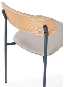 Бежови тапицирани трапезни столове в комплект за подреждане 2 бр. Saula – Marckeric