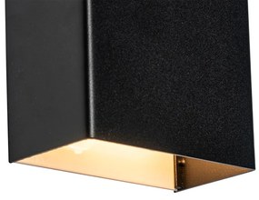 Модерна черна стенна лампа с 2 светлини - Otan S