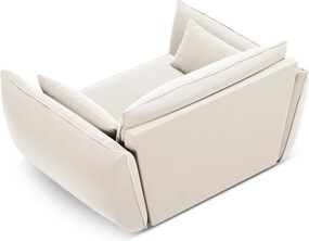 Бежово кадифено кресло Vanda – Mazzini Sofas