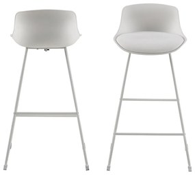 Бял бар стол (височина на седалката 76 cm) Tina – Actona