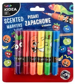 Kidea - Ароматни маркери 6 цв.