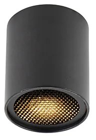 Дизайнерски повърхностно монтиран прожектор черен GU10 50mm - Tubo Honey