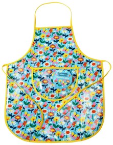 Синя детска престилка Butterfly Garden - Rex London