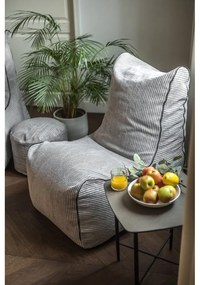 Пуф от рипсено кадифе в тухлен цвят Seat Lounge – SLOWDOWN