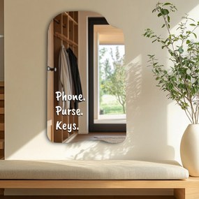 Стикер за огледало S31 – Phone. Purse. Key. 35x48