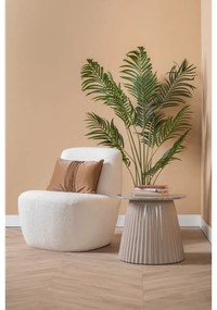 Бяло кресло от плат букле Ada – Leitmotiv