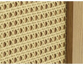 Нисък скрин от декор от дъб в естествен цвят 140x80 cm Pensacola – Unique Furniture