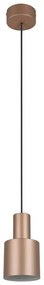 Кафяво висящо осветително тяло с метален абажур ø 12 cm Agudo – Trio