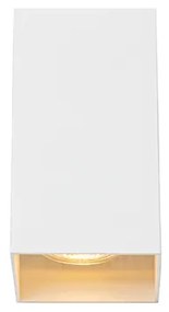 Дизайнерски квадратен стенен аплик бял - Sabbir