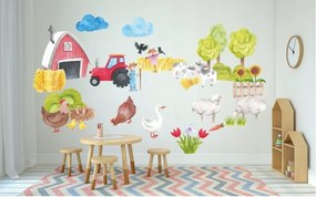 Декоративен детски стикер за стена Ферма 100 x 200 cm