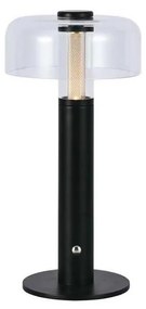 LED регулируема презареждаема настолна лампа LED/1W/5V 3000K 1800 mAh черна