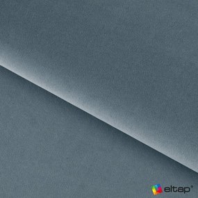 Синьо двойно легло 140x200 cm тапицирано с място за съхранение с включена подматрачна рамка Plissa – ELTAP