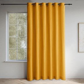 Затъмняваща завеса в цвят горчица 265x175 cm Velto – Filumi