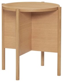 Кръгла странична масичка от декор от дъб ø 45 cm Heritage – Hübsch