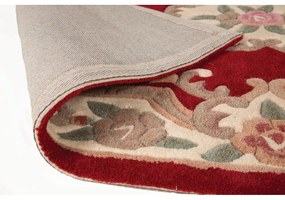 Червен вълнен килим , 75 x 150 cm Aubusson - Flair Rugs
