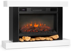 Klarstein Vulsini Hideaway, електрическа камина, 1900 W, LED технология, дистанционно управление, бял цвят