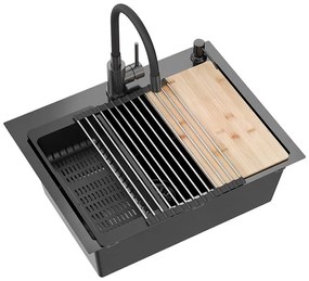 Стоманена мивка LUKE 100 Black