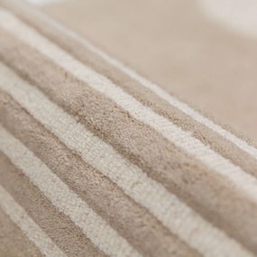 Ръчно изработен вълнен килим в естествен цвят 200x290 cm Lozenge – Flair Rugs