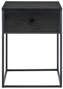 Черно нощно шкафче Vita – House Nordic