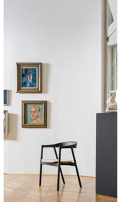 Кафяв дъбов трапезен стол Muna - Gazzda